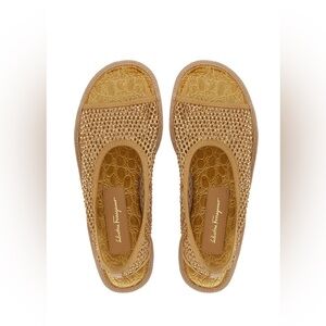 NWT Salvatore Ferragamo Nomadic Stories Anio Slingback Sandals Size 7.5